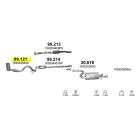 Polmo 99.121 katalizátor – Audi A3 / Skoda Octavia / VW Caddy; Golf V