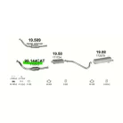 Polmo 99.144 utángyártott katalizátor – Peugeot 306
