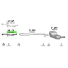 Polmo 99.173 katalizátor – Volvo S60 / V70 II 2.4 D5