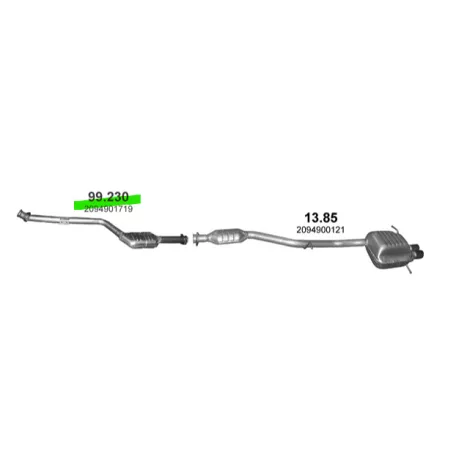 Mercedes C180 Katalizátor - Polmo 99.230