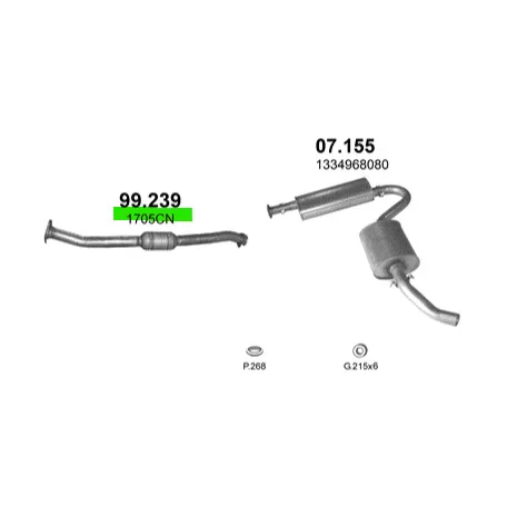 Polmo 99.239 utángyártott katalizátor – Citroen Jumper / Fiat Ducato / Peugeot Boxer 1.9D