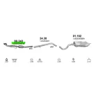 Polmo 99.243 katalizátor – Audi A3 / Seat Leon / Skoda Octavia / VW Golf 1.9 Diesel