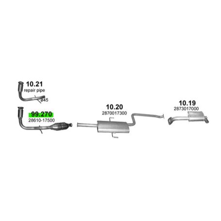 Polmo 99.270 katalizátor – Hyundai Matrix 1.5 TCi Diesel