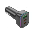 Borofone BZ28C Autós Töltő – PD 60W, 2×Type-C + 1×USB Port, Gyors Töltés