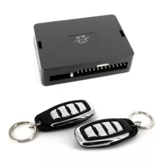   Távirányítós központizár vezérlő, 4 gombos, krómkeretes