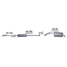 Kipufogó rendszer – 1.2 VTi Opel Crossland / Peugeot 208 / 2008 / Citroen C3 / C4 Cactus (2012-)