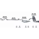 Komplett kipufogó rendszer – AUDI A3 Sportback 1.4 TFSI (2007-2012)