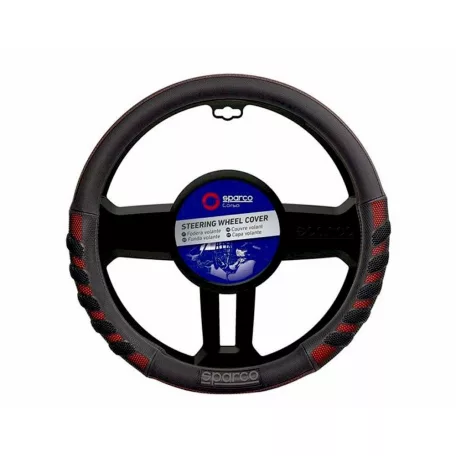 Kormányvédő, Sparco, PVC, fekete-piros (SPS101RD)