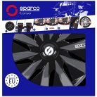 15" DÍSZTÁRCSA LAZIO SZÜRKE-FEKETE, 4db