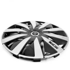 16" DÍSZTÁRCSA SPARCO LAZIO EZÜST-FEKETE, 4db