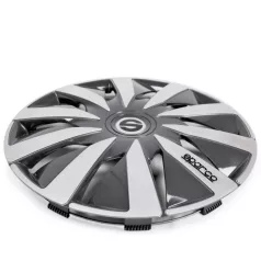 16" DÍSZTÁRCSA LAZIO SZÜRKE-EZÜST, 4db