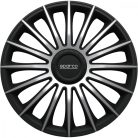 15" DÍSZTÁRCSA TREVISO EZÜST-FEKETE, 4db