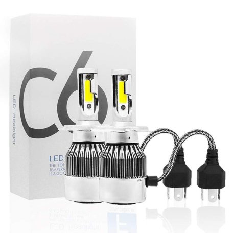 C6 LED, H4, autó izzó, 36W, 9-32V (1pár)