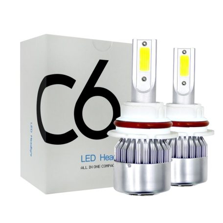 C6 LED, HB1, 9004, autó izzó, 36W, 8-48V (1pár)