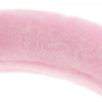 Rózsaszín csajos kormányvédő, plüss szőrme, 37-39cm