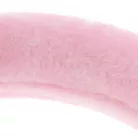 Rózsaszín csajos kormányvédő, plüss szőrme, 37-39cm