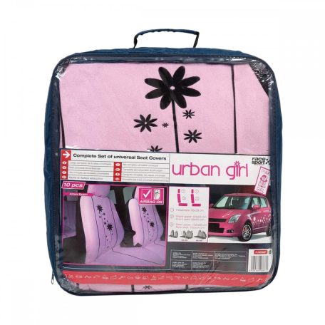 Urban Girl rózsaszín üléshuzat szett 15db-os