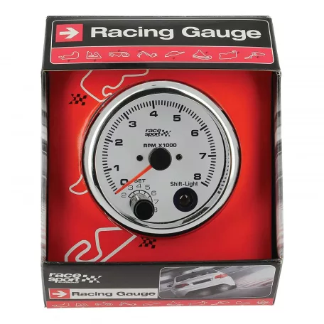 Fordulatszámmérő, váltást jelző fénnyel, RaceSport