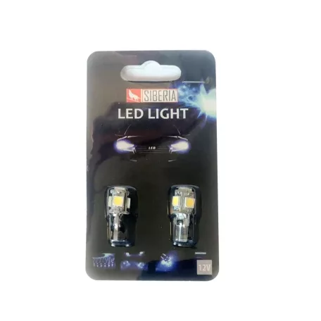 SBAutoparts T10 izzó, helyzetjelző, 5xSMD led, 5W, 12V, Canbus, fehér (1pár)