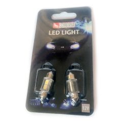   SBAutoparts SV8.5 szofita izzó, japán, 31mm, 2xSMD led, 2W, 12V, fehér (1pár)