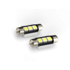   SBAutoparts SV8.5 szofita izzó, Canbus, 36mm, 3xSMD led, 3W, 12V, fehér (1pár)