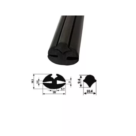 Szélvédő szigetelő gumi feszítő ékkel