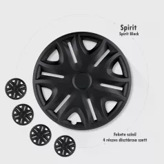 14" DÍSZTÁRCSA SPIRIT FEKETE, 4db