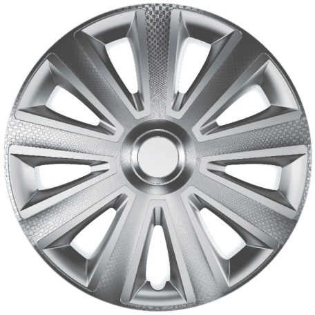 13" DÍSZTÁRCSA AVIATOR CARBON EZÜST, 4db