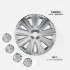 13" DÍSZTÁRCSA AVIATOR CARBON EZÜST, 4db