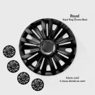16" DÍSZTÁRCSA ROYAL RC FEKETE, 4db