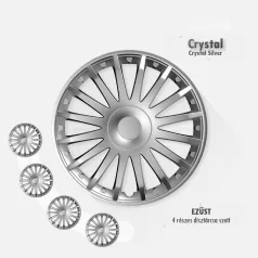 15" DÍSZTÁRCSA CRYSTAL EZÜST, 4db
