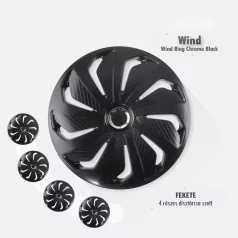 16" DÍSZTÁRCSA WIND RC FEKETE, 4db