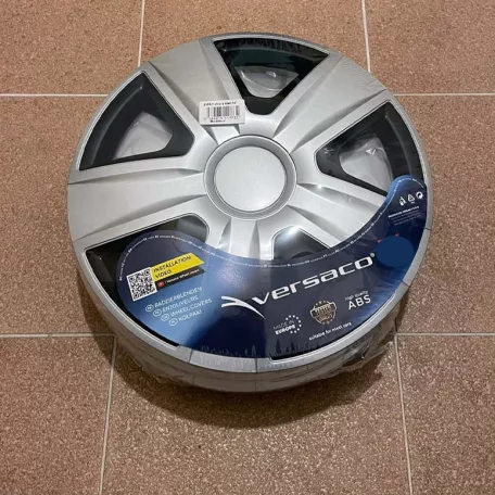 16" DÍSZTÁRCSA ESPRIT EZÜST-FEKETE, 4db