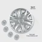 13" DÍSZTÁRCSA SPIRIT EZÜST, 4db