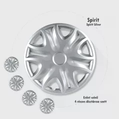 13" DÍSZTÁRCSA SPIRIT EZÜST, 4db