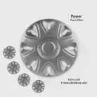 13" DÍSZTÁRCSA POWER EZÜST, 4db