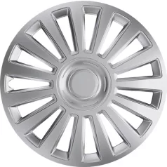 16" DÍSZTÁRCSA LUXURY EZÜST, 4db