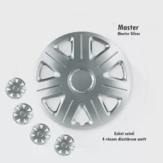 14" DÍSZTÁRCSA MASTER EZÜST, 4db