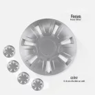 13" DÍSZTÁRCSA FOCUS EZÜST, 4db