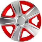 16" DÍSZTÁRCSA ESPRIT EZÜST-PIROS, 4db