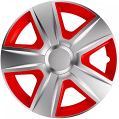 16" DÍSZTÁRCSA ESPRIT EZÜST-PIROS, 4db