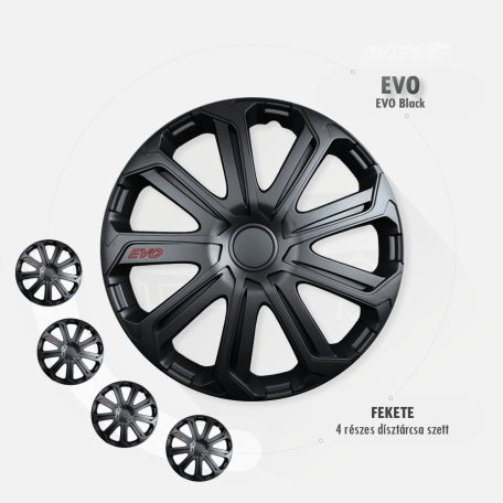 14" Dísztárcsa Evo Black, 4db
