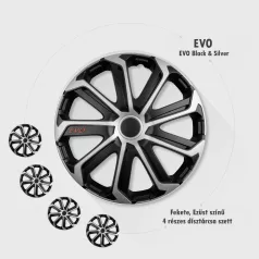 Dísztárcsa 16" Evo Black Silver