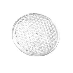 Prizma, kerek, fehér, furattal, O80mm