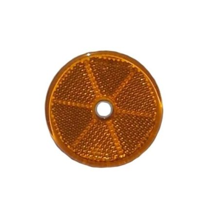 Prizma, kerek, narancs, furattal, átmérő 60mm